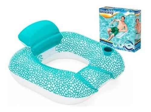  Colchoneta Inflable Sillón Bestway Posavaso Con Respaldo