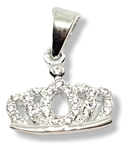 Dije Plata Rodinada Con Cubic Corona Chica