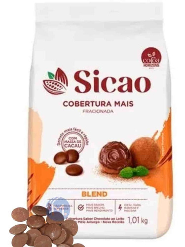 Chocolate Cobertura Fracionada Blend Sicao Mais Gotas 1,01kg