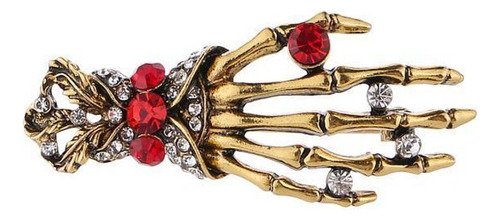G 2 Personnality Halloween Hand Broches Vintage Bronce