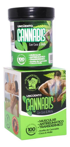 Pomada Frotación Ungüento Con Coca, Molle Y Aceite De Cannab