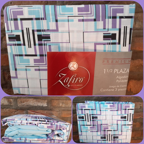 Acolchado Y Juego De Sabana1 1/2 Plaza. Kit Por 2 Unidades