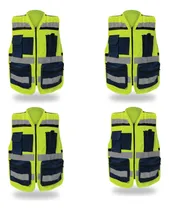 Comprar Kit 4 Chalecos Brigadista Tipo Europeo Ajustable Sr1057