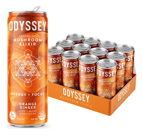 Beba Odyssey Elixir Con Hongos Espumosos, Naranja Y Jengibre