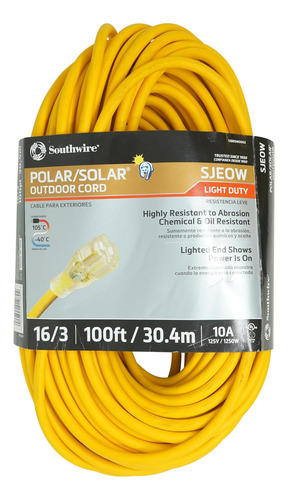 Cordón De Extensión Para Todo Clima De 100 Pies Southwire