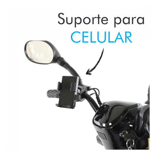 Bicicleta Elétrica Scooter Nfc 40km/h Bateria 500w Ecobike