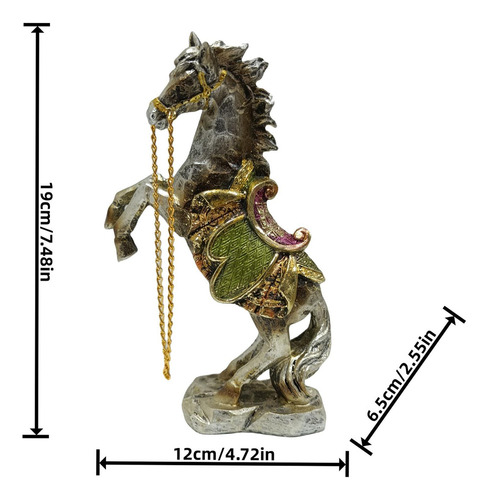 Nn Estátua De Resina, Estatueta De Cavalo Em Pé, Móveis,