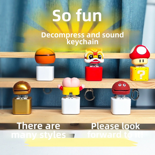 Llavero Sound Light Toy Ty Green Four Square