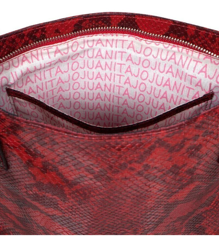Cartera Bolso Juanita Jo Rosario Rojo Cuero
