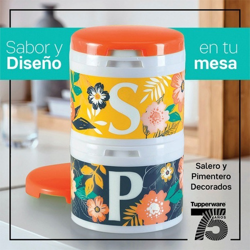 Imagen 2 de 2 de Salero Y Pimentero Decorado Encastrables