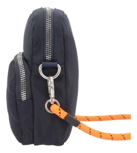 Bolso Mini Casual Mujer Azul 862-13 Correa de hombro Naranja claro Diseño de la tela Liso