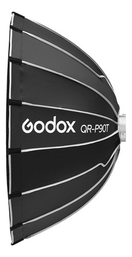 Softbox Parabólico Qr-p90t Con Rejilla De Panal Y Montaje Bo