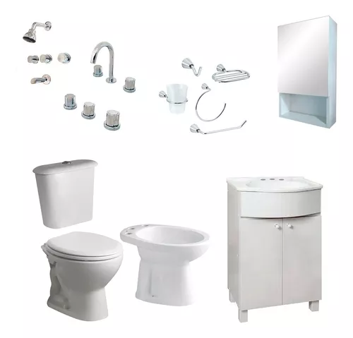 Bidet Roca Capea Italiana Griferia Austral Combo Baño