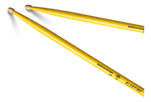 Baquetas Clásicas 5a Nogal Palo Fuego Azul 3 Pares Amarillo Tamaño
