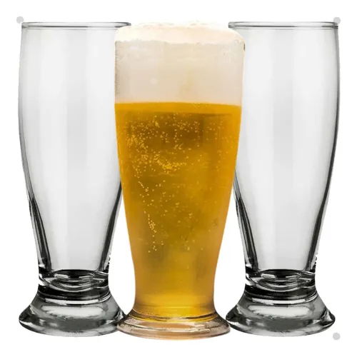 comprar Conjunto 3 Copos Tulipa Vidro 350ml Long Drink Cerveja Chopp