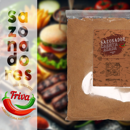 Sazonador Carnita Asada En Polvo Friva 1kg