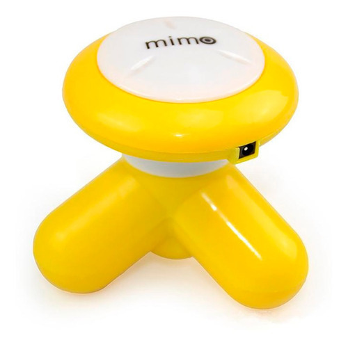 Mini Massageador Elétrico Mimo Corporal Pescoço Costas Cor Amarelo