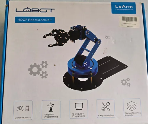 Kit De Brazo Robótico Lewansoul 6dof Programable/control/app Robot Azul
