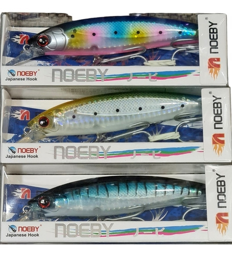 3 Piezas Currican 12cm Y 22g Reflectivo Pesca Mar Laguna 