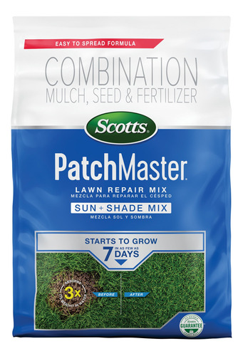 Scotts Patchmaster - Mezcla De Reparacion De Cesped Sun + Sh