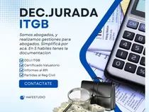 Comprar Itgb - Confeccion De Declaracion Jurada De Itgb