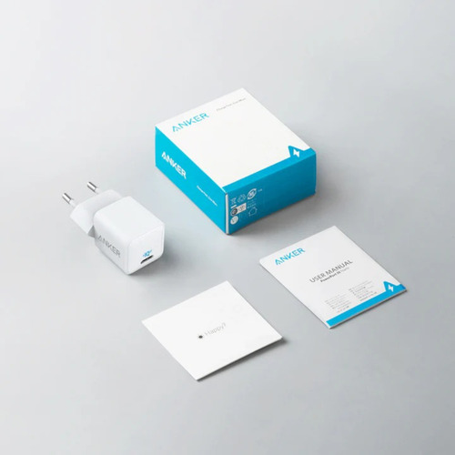Carregador Anker Nano 20w Usb-c Branco + Cabo 1.8m