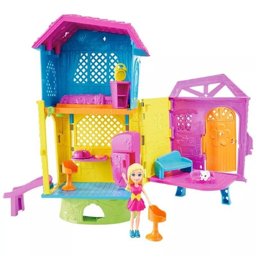 Casa Da Polly Pocket Super Clubhouse Original Mattel C/ Nota