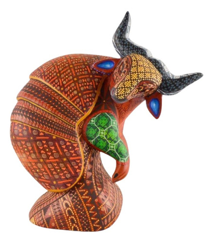 Alebrije Madera Armadillo Copal Artesania Oaxaca F103