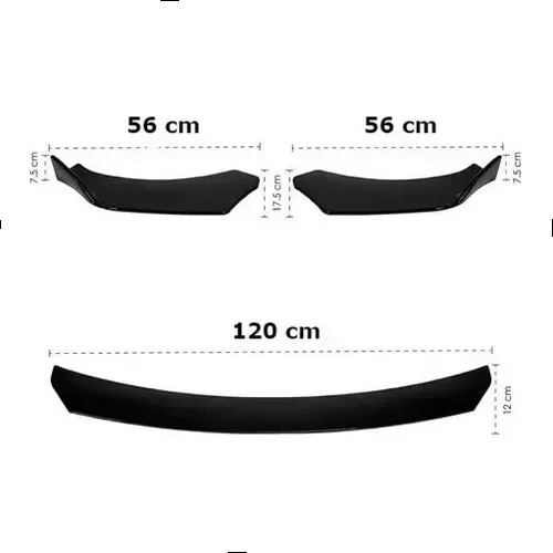 Lip Splitter Delantero 3pza Lo1 Vw Jetta 2023