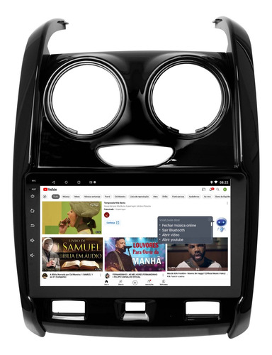 Multimidia Duster Oroch 15/19 Android 14 Auto Carplay Voz 9p