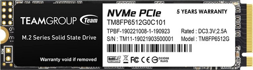 Disco Duro Solido Ssd M.2 Tgroup 512gb Pcie Gen3 Pc Y Laptop