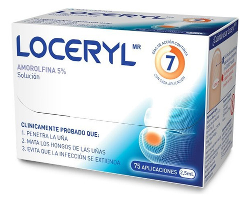 Loceryl Solución Para Tratamiento De Onicomicosis 5% 2.5ml