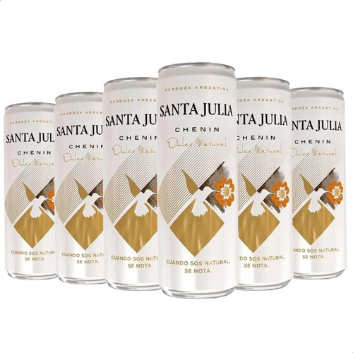 Vino Santa Julia Chenin Blanco Dulce 355ml Lata Pack X6