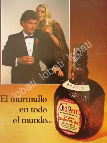 Cartel Publicitario Retro Vinos. Whisky Old Parr 1976 /556