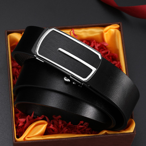 Cinturón Con Hebilla Automática Para Hombre