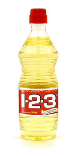 Aceite Vegetal Comestible 1-2-3 500ml