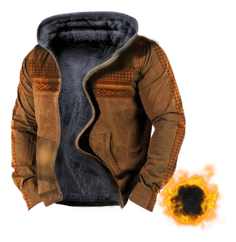 Sudadera Con Capucha De Invierno Para Hombre Brown