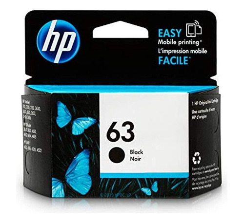 Cartucho De Tinta Hp Original 63 negro (f6u62an)