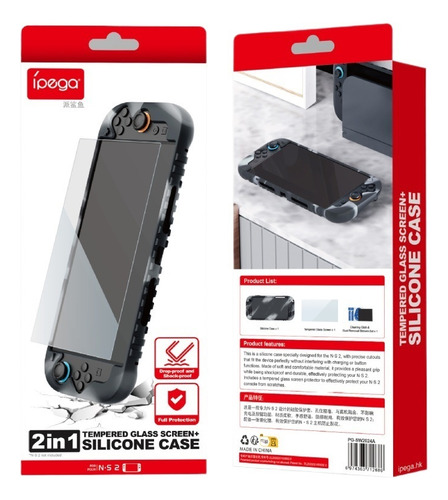 Funda Camuflaje Switch 2 Silicona + Mica Protectora