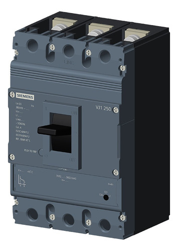 Disjuntor Caixa Moldada Tripolar 200-250a 36ka 380v 3vj12 S