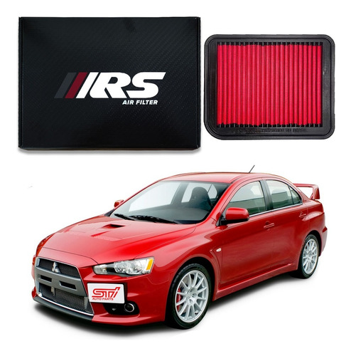 Filtro Lavável Rs Esportivo Lancer 2.0 Gt 2014