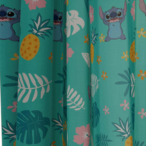 Disney Lilo  Stitch Aloha - Cortinas De Punto De 79.9 In -