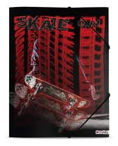 Comprar Carpeta Skate On Dibujo N°5 Oficio 3 Solapas Mooving Color Negro
