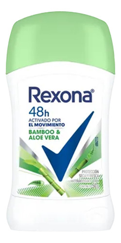 Desodorante En Barra Rexona Deo Stick Bamboo 50gr