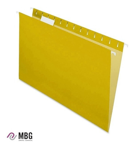 Carpeta Colgante De Color Amarillo Nepaco Pack X25 Und 
