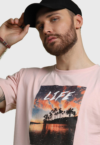 Polera Manga Corta Print Arrow Po2498srd