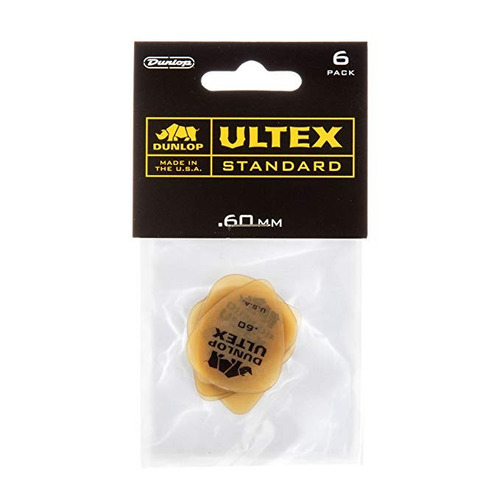 Dunlop 421p.60 Ultex Estándar, .60mm, 6 / Paquete Del Jugado