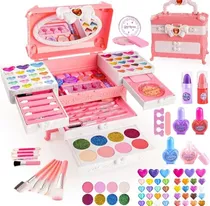 Comprar Maquillaje Niñas Kit Set De Maquillaje Labial Uñas Cejas