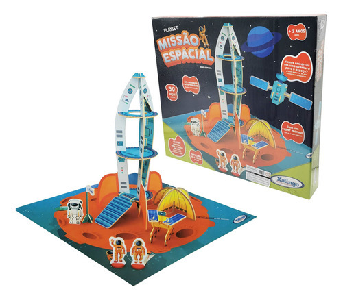 Puzzle 3d Misión Espacial 50 Piezas, Xalingo, En Caja