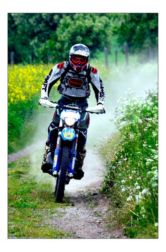 Vinilo Decorativo 50x75cm Moto Cross Off Road Extremo M4